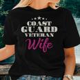 Proud Coast Guard Veteran Wife Veteran Wife Pride Women T-shirt Gifts for Her