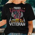 Proud Daughter Vietnam War Veteran American Flag Military Women T-shirt Gifts for Her