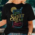 Raised On Sweet Tea & Jesus - Southern Pride Iced Tea Women T-shirt Gifts for Her