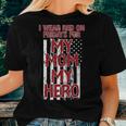 Red Fridays Military Mom My Hero Usa Flag Women T-shirt Gifts for Her