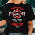 Retired Firefighter Fireman Fire Fighter Men Dad Papa Women T-shirt Gifts for Her