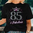 Womens Womens 85 And Fabulous 1935 85Th Birthday Women T-shirt Gifts for Her