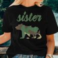 Sister Bear Camo Camo Sister Bear Matching Family Bear Women T-shirt Gifts for Her