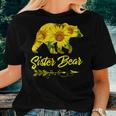 Sister Bear Sunflower Mom And Aunt Women T-shirt Gifts for Her