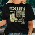 My Son Wears Combat Boots - Proud Military Mom Mother Gift Women T-shirt Gifts for Her