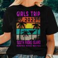 Womens South Padre Island Girls Trip 2023 Students Vacation Party Women T-shirt Gifts for Her