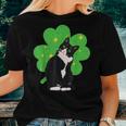 St Saint Patricks Day Tuxedo Cat Men Women Kids Costume Women T-shirt Gifts for Her