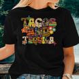 Tacos And Tequila Cinco De Mayo Groovy Mexican Drinking Women T-shirt Gifts for Her