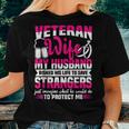 Veteran Wife Husband Soldier & Saying For Military Women Women T-shirt Gifts for Her