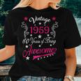 Womens Vintage 1959 60Th Birthday 60 Years Old Women T-shirt Gifts for Her