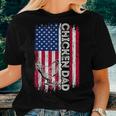 Vintage American Flag Chicken Dad Daddy Men Gift Women T-shirt Gifts for Her