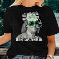 Vintage Ben Drankin Beer - St Patricks Day Apparel Holiday Women T-shirt Gifts for Her
