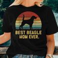 Vintage Best Beagle Mom Ever Women T-shirt Gifts for Her