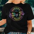 Warning Sisters Trip In Progress Sister Vacation Tie Dye Women T-shirt Gifts for Her