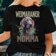 Weimaraner Momma | Weimaraner Dog Puppy Lover | Mothers Day Women Crewneck Short T-shirt Gifts for Her
