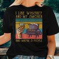 I Like My Whiskey And My Smoker And Maybe 3 People Women T-shirt Gifts for Her