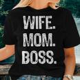 Wife Mom Boss Lady Women T-shirt Gifts for Her