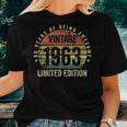 Womens 60 Year Old Vintage 1963 Limited Edition 60Th Birthday Women T-shirt Gifts for Her