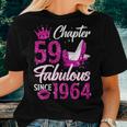 Womens Chapter 59 Fabulous Since 1964 59Th Birthday Queen Diamond Women T-shirt Gifts for Her