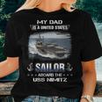 Womens My Dad Is A Sailor Aboard The Uss Nimitz Cvn 68 Women T-shirt Gifts for Her