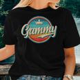 Womens Gammy Retro Name Funny Vintage Grandmother Gammy Women T-shirt Gifts for Her