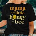 Womens Mama Of Little Honey Bee Birthday Gender Reveal Baby Shower Women T-shirt Gifts for Her