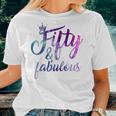 50Th Birthday 50 Fifty And Fabulous Tshirts For Women Women T-shirt Gifts for Her