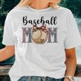 Baseball Mom Messy Bun Baseball 2023 Women T-shirt Gifts for Her