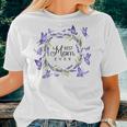 Best Mom Ever Purple Butterflies Lilacs Lavender Women T-shirt Gifts for Her
