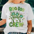 Boo Boo Crew Nurse St Patricks Day Shamrock Face Mask Nurse Women T-shirt Gifts for Her