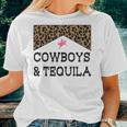 Cowboys And Tequila Western Tequila Drinking Lover Women T-shirt Gifts for Her