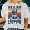 Doberman For Men Women Doberman Dog Dad Mom Women T-shirt Gifts for Her