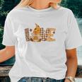 Fall Gnomes Love Thanksgiving Women T-shirt Gifts for Her