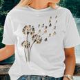 Flower Pug Dog Dandelion Animals Lover Women T-shirt Gifts for Her