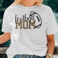 Football Mom Leopard Football Mama Game Day Football Womens Women T-shirt Gifts for Her