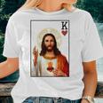 Jesus King Of Hearts Card Christians For Men Women Women T-shirt Gifts for Her
