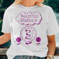 Kids 3Rd Birthday Girls Little Sister Kids Sis 3 Year Old Women T-shirt Gifts for Her