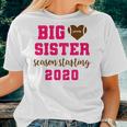 Kids Big Sister Football Pregnancy Announcement Fall Women T-shirt Gifts for Her