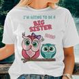 Kids Going To Be A Big Sister 2020 Owl Women T-shirt Gifts for Her