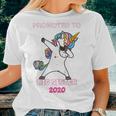 Kids Promoted To Big Sister 2020 Dabbing Unicorn Women T-shirt Casual Daily Basic Unisex Tee Gifts for Her