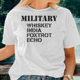 Military Whiskey India Foxtrot Echo Women T-shirt Gifts for Her