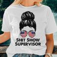 Shitshow Supervisor Mom Dad Boss Manager Teacher Women T-shirt Gifts for Her