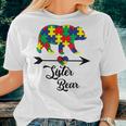 Sister Bear Puzzle Autism Awareness Big Sis Women T-shirt Gifts for Her
