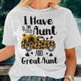 Tu I Have Two Titles Aunt And Great Aunt Sunflower Truck Women T-shirt Gifts for Her