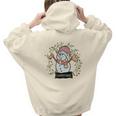 Cute Christmas Snowman Cheerful Aesthetic Words Graphic Back Print Hoodie Gift For Teen Girls