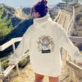 Cute Christmas Snowman Cheerful Aesthetic Words Graphic Back Print Hoodie Gift For Teen Girls