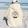 Cute Christmas Snowman Cheerful Aesthetic Words Graphic Back Print Hoodie Gift For Teen Girls