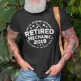 2019 Retired Mechanic Cool New Retiree Funny Mechanic Old Men T-shirt Gifts for Old Men