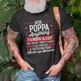 Ask Poppa Anything Funny Poppa Fathers Day Gifts Gift For Mens Old Men T-shirt Gifts for Old Men
