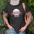 Baseball Dad Sport Coach Gifts Father BallOld Men T-shirt Gifts for Old Men
